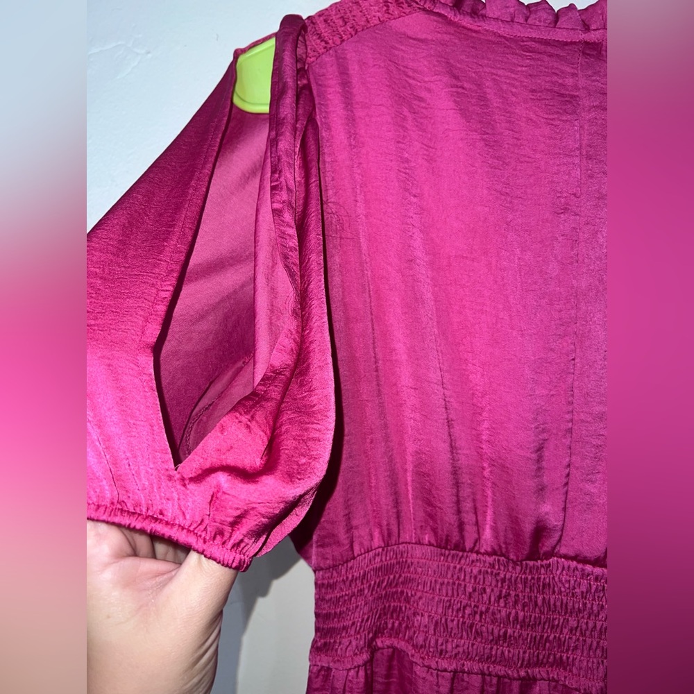 Sam Edelman Fuchsia Ruffled Blouse - Picture 5 of 8